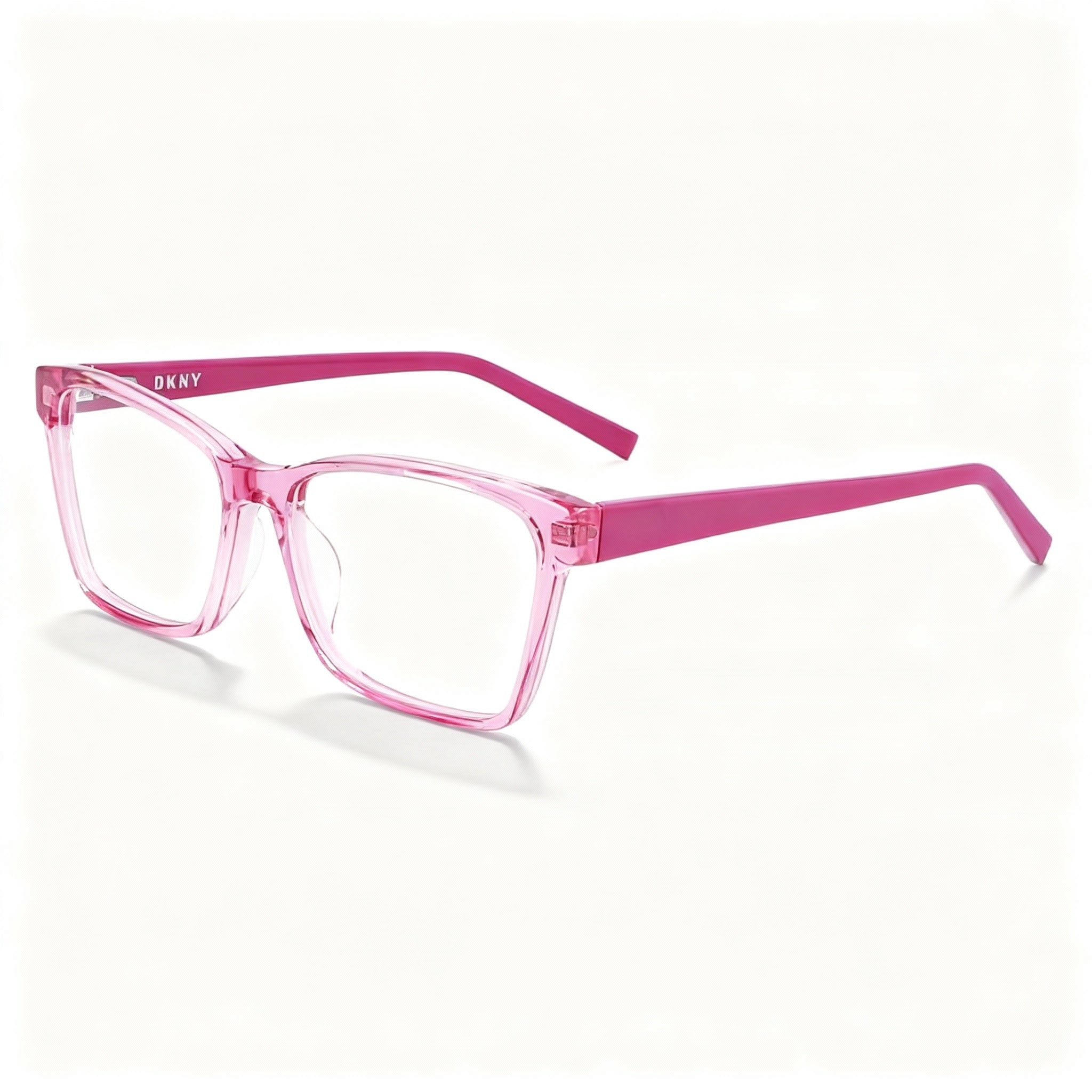 DKNY Dk5038 Men's Eyeglasses featuring a Crystal Berry Metal Frame, fitted with Polarized Clear Lenses, Size 51mm