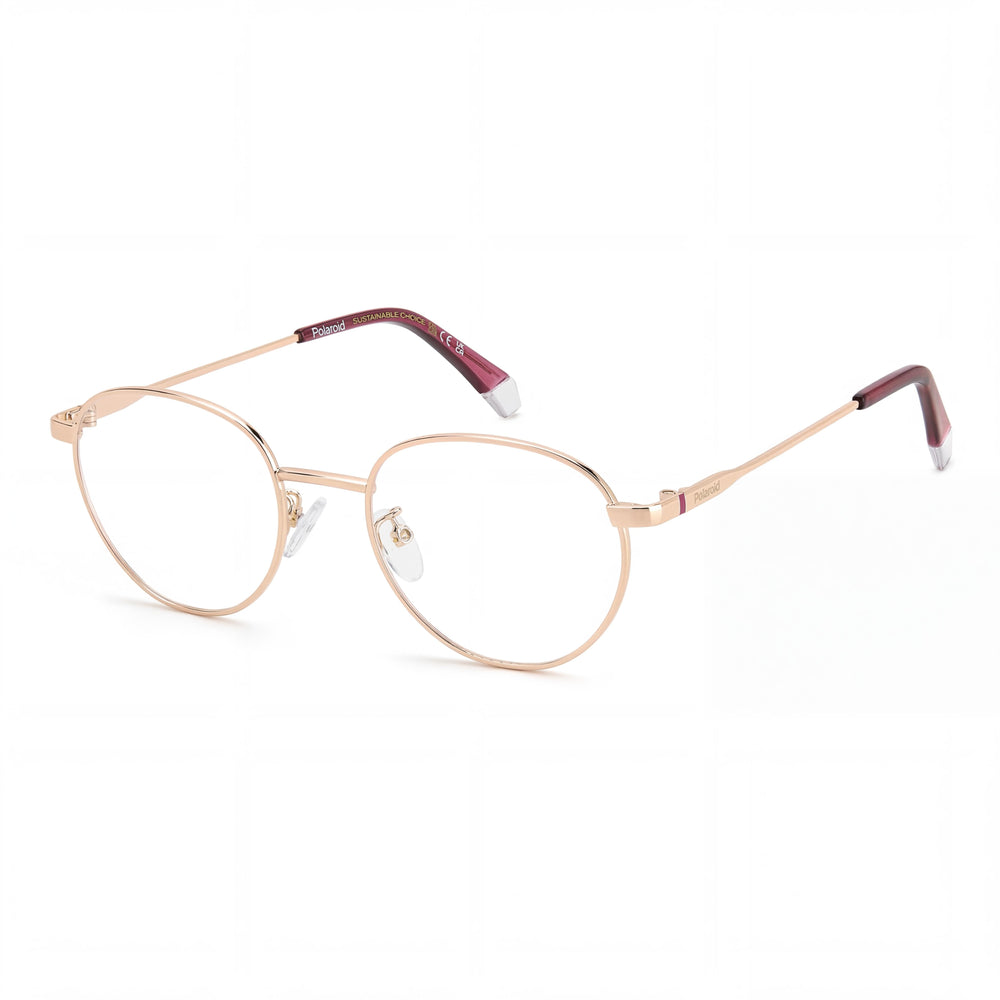 Polaroid Casual Men's Gold Copper ECO METAL Frame Plastic Lens Non Polarized Sunglasses 49-20-145mm