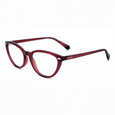 Gafas de sol Polaroid Pld D432 para mujer, transparentes, rojas, inyectadas, 53 mm