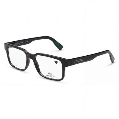 Lacoste Modern Unisex Black Iniettato Frame Eyewear with Black Polycarbonate Non-Polarised Lenses 53
