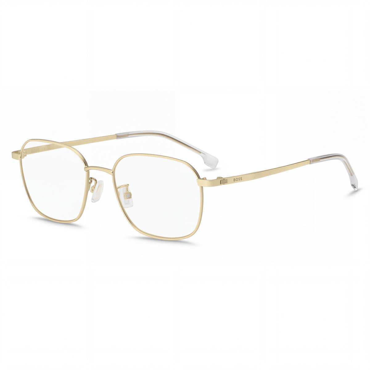 BOSS Audio Systems Casual Men's Stainless Steel Frame Matte Gold Non Optical Frames 53-18-145, Photo 1