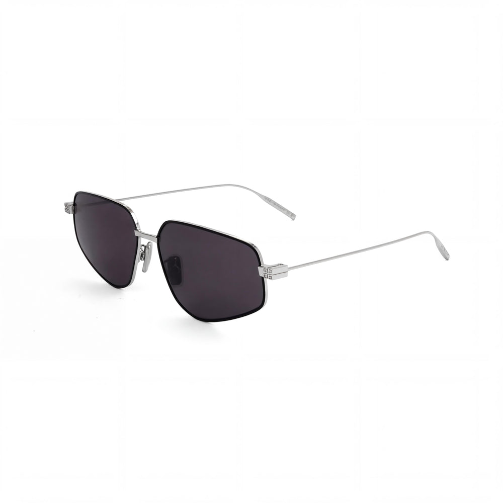 Gafas de sol Givenchy Casual para mujer, de metal, con acabado ahumado paladio brillante, 57-14-140