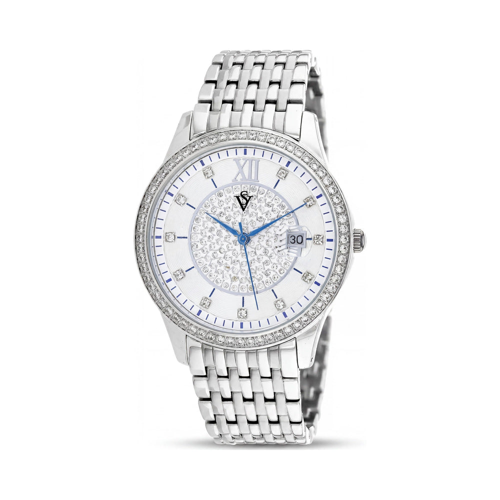 Reloj de cuarzo Christian Van Sant Carla CV0480 para mujer, con caja y pulsera de acero inoxidable y esfera blanca