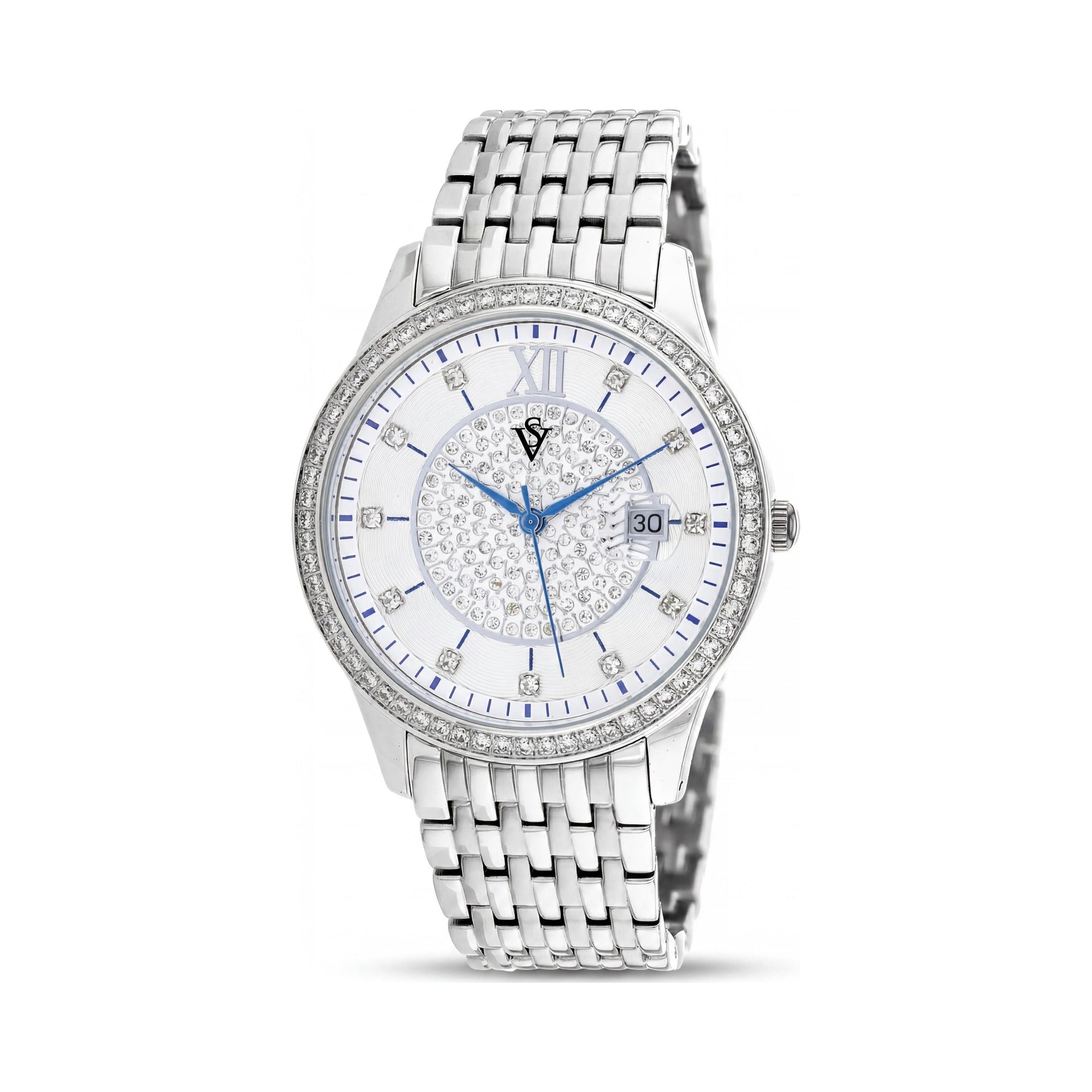 Christian Van Sant Women's Carla CV0480 Stainless Steel Case & Bracelet White Dial Quartz Watch, Photo 1