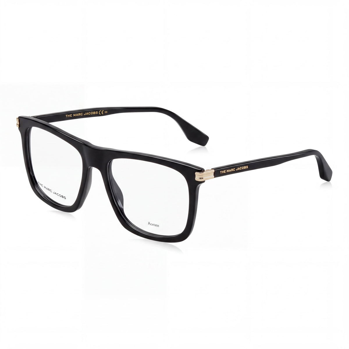 Gafas graduadas Marc Jacobs 546 unisex con montura de acetato negro de estilo moderno, lentes de policarbonato y 54 mm de ancho de lente, Photo 1