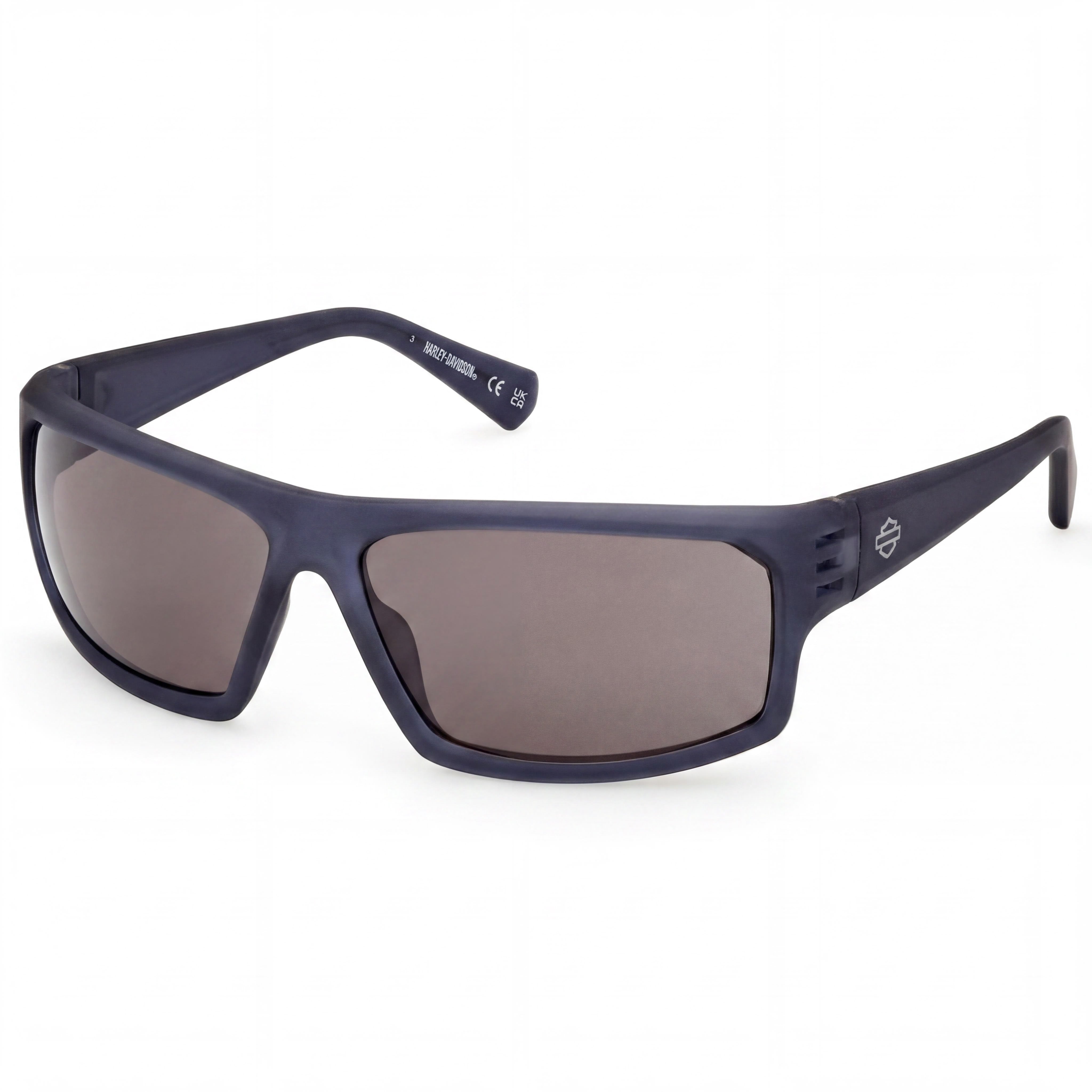 Gafas Harley-Davidson Hd0983x para hombre, con protección UV, polarizadas, envolventes, en azul mate inyectado, 64-14-130, Photo 1