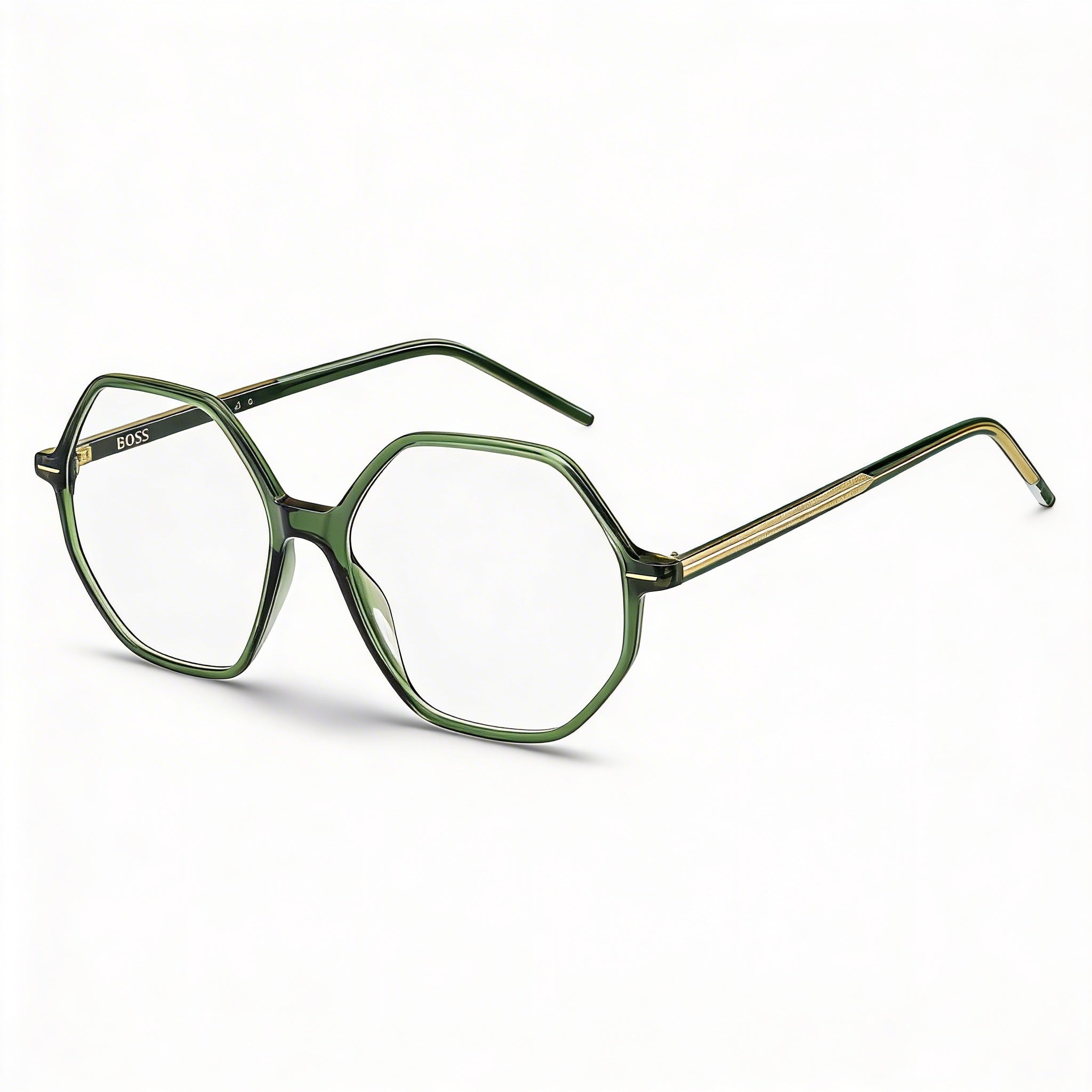 Hugo Boss Audio Systems Modern Women's Green Magnesium Frame Polycarbonate Lens Non-polarised Sunglasses 54mm, Photo 1