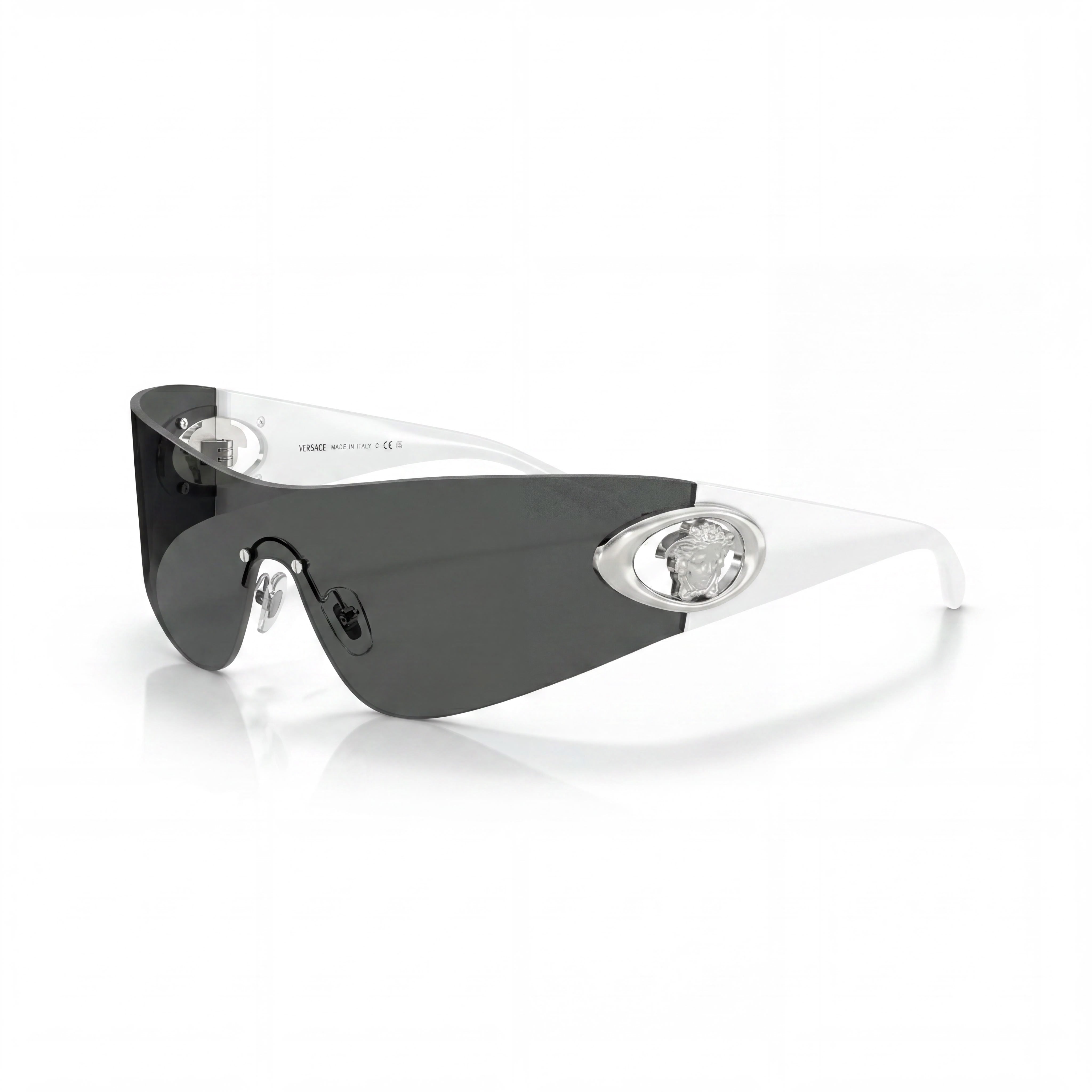 Gafas Versace Glam Modern Unisex de Acetato con Montura Gris Oscuro y Lentes de Policarbonato Gris Oscuro de 42 mm, Photo 1