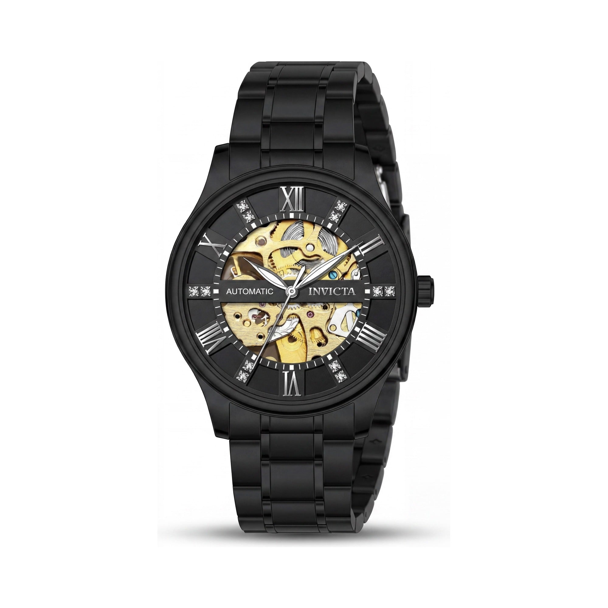 Invicta Objet D Art 69505 Men's Automatic Stainless Steel Black Dial 40mm 3 ATM Water Resistant Watch, Photo 1