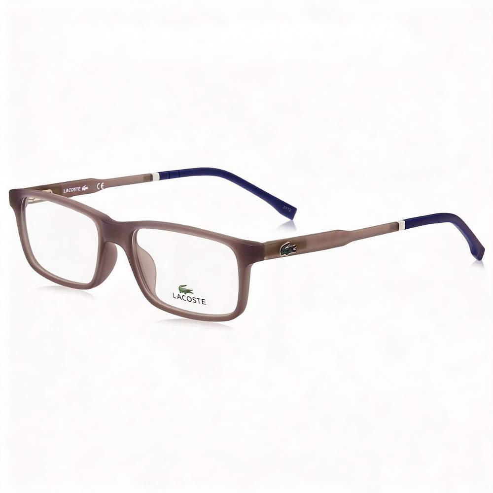 Gafas de sol unisex Lacoste L3646 Modern Classic con montura inyectada gris mate y lentes de policarbonato gris mate, 49 mm