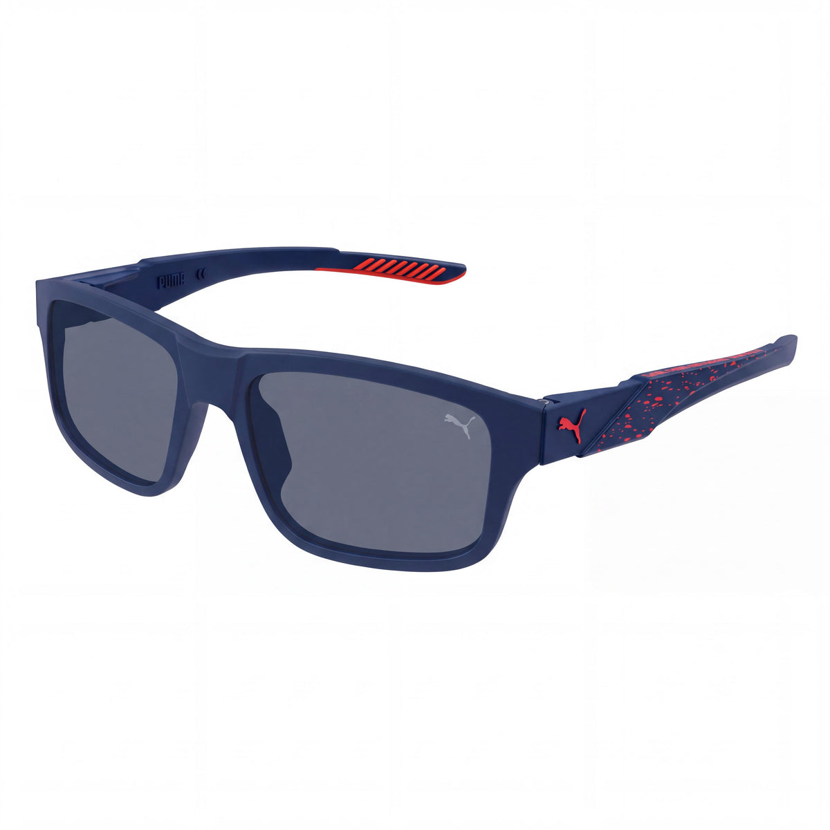PUMA PU0396S Unisex Recycled Blue Non-Polarized Sunglasses 56mm, Photo 1