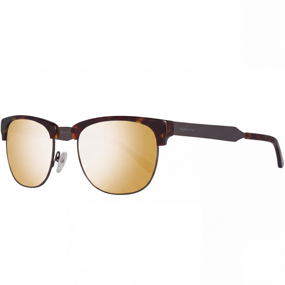 GANT Modern Men's Tortoiseshell Plastic Sunglasses with Gold Lenses, Non-Polarized, 100% UV Protection, 54mm, Photo 1