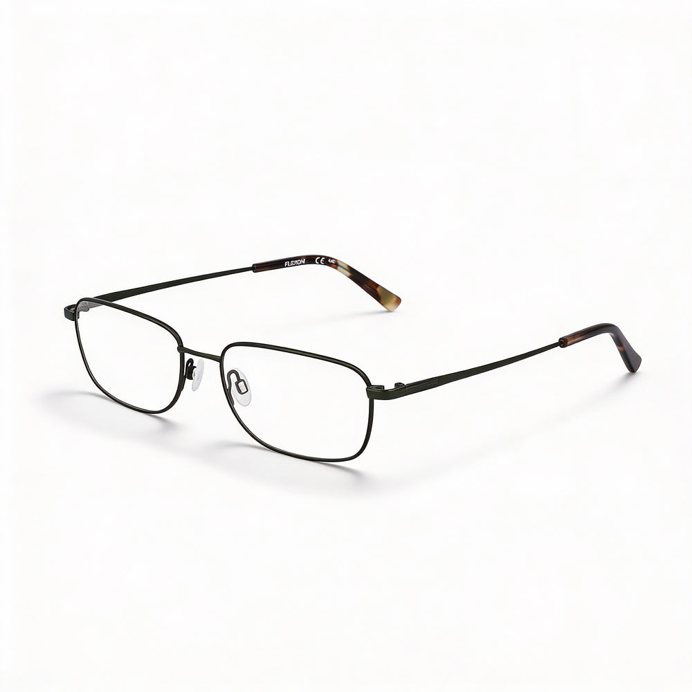 Flexon H6068 Unisex Eyeglasses, Flexon Frame in Matte Moss, Non- Polycarbonate Lenses, 56mm