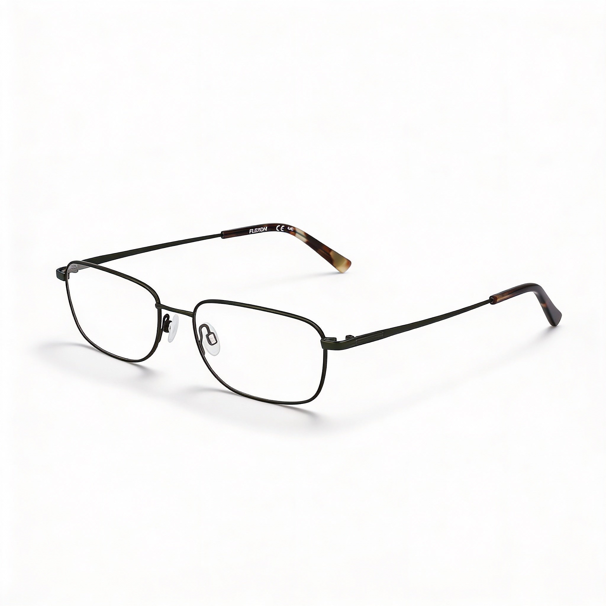 Flexon H6068 Unisex Eyeglasses, Flexon Frame in Matte Moss, Non- Polycarbonate Lenses, 56mm, Photo 1