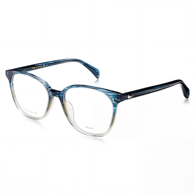 Rag & Bone Gafas modernas multicolor de acetato verde azulado para mujer sin polarizar 52mm