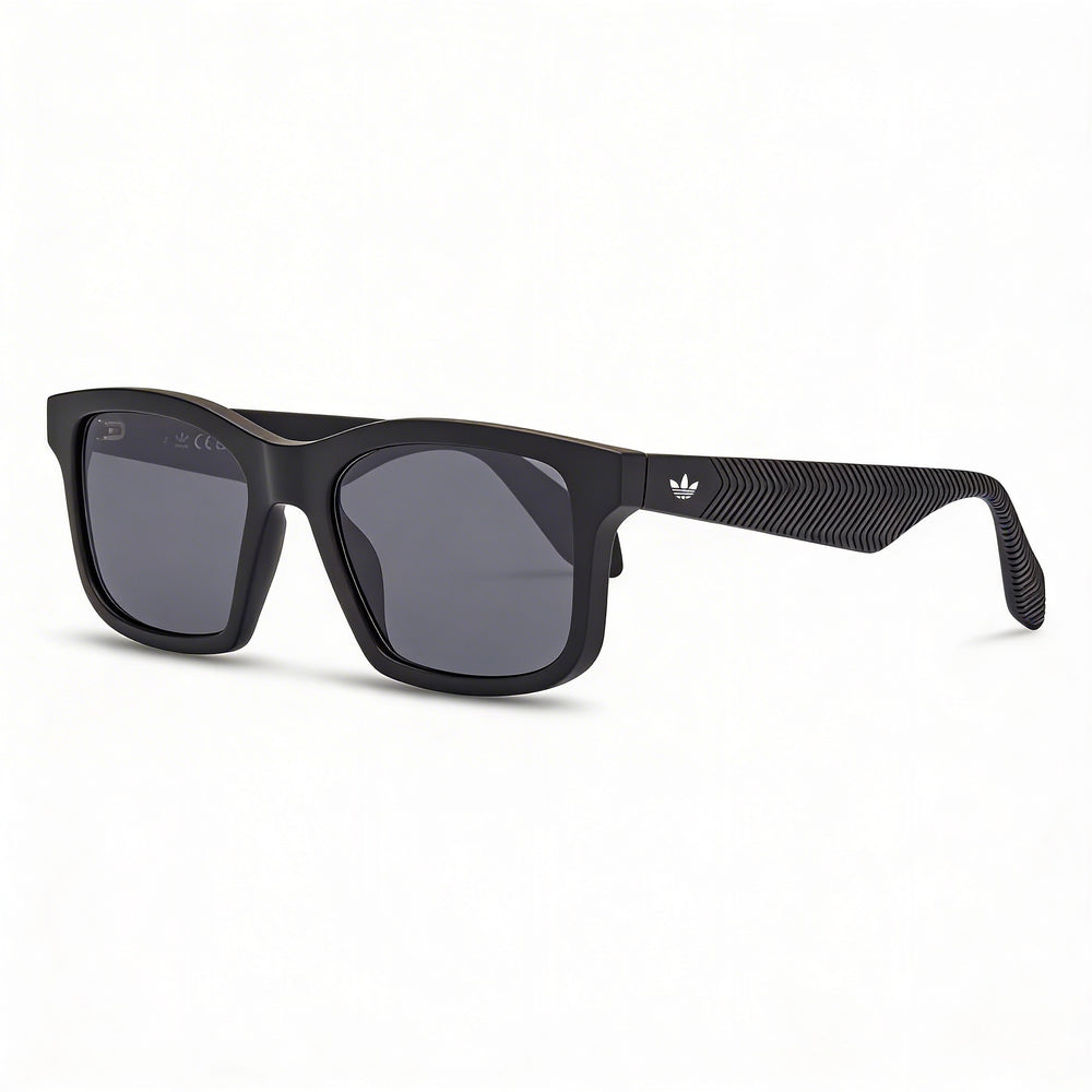 Adidas Originals Or0105 Unisex Injected Sunglasses, Matte Black, Smoke Lens, UV Protection, Non-Polarized, 52mm