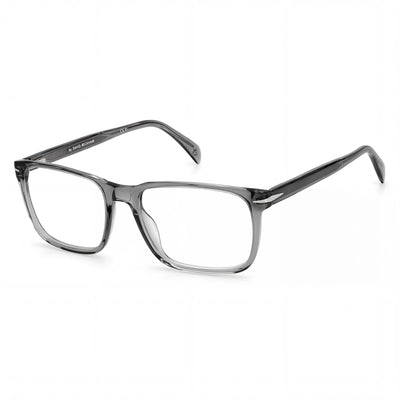 Gafas David Beckham Db 1063 para hombre con montura de plástico gris, lentes de policarbonato y un ancho de lente de 57 mm