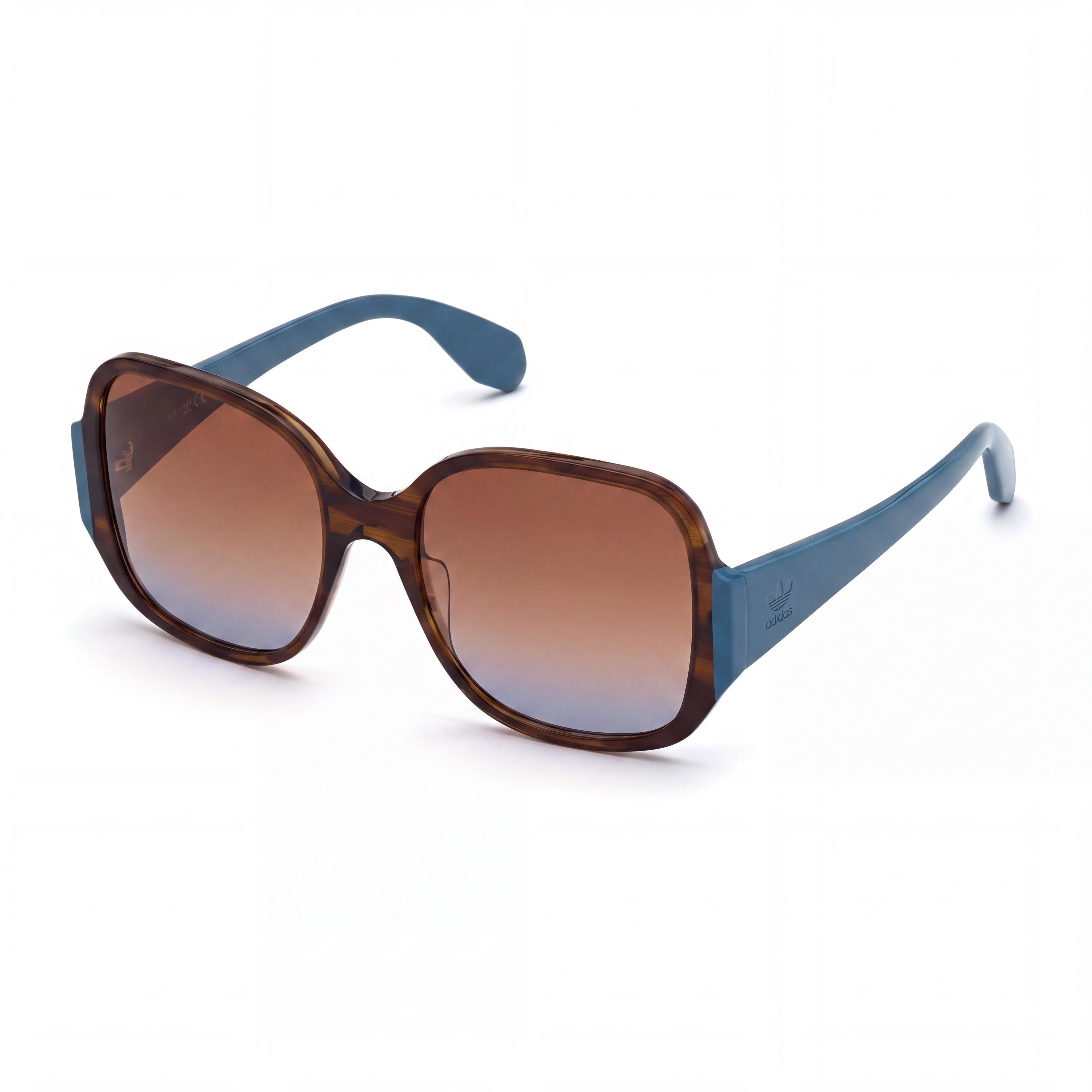 adidas Originals OR0033 Women's Brown Acetate UV Protected Sunglasses, Gradient Brown 55mm, Photo 1