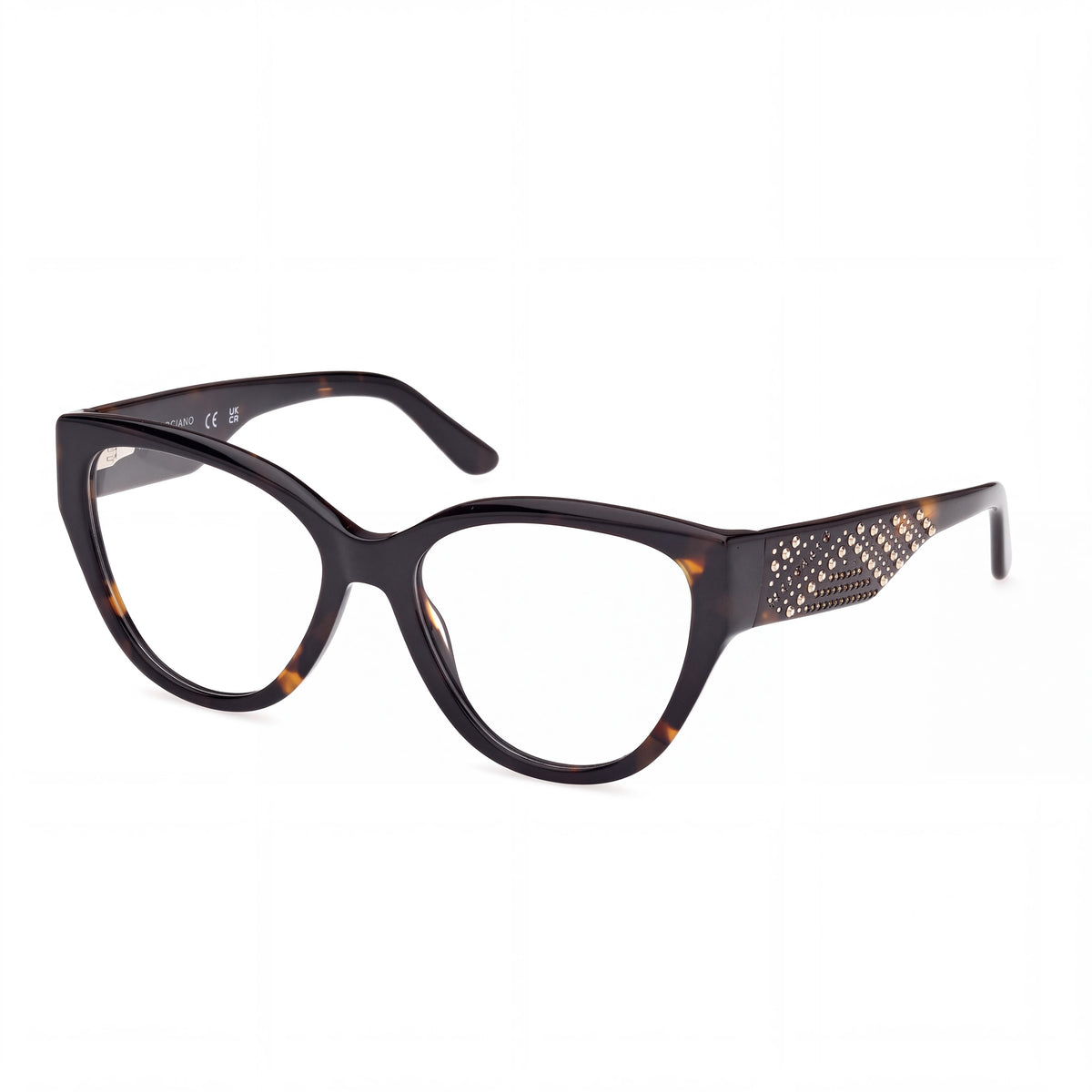GUESS by Marciano Gm50018 Gafas de Plástico Havana Oscuro para Mujer con Lente de 54mm, Puente de 17mm, Patillas de 140mm, Photo 1