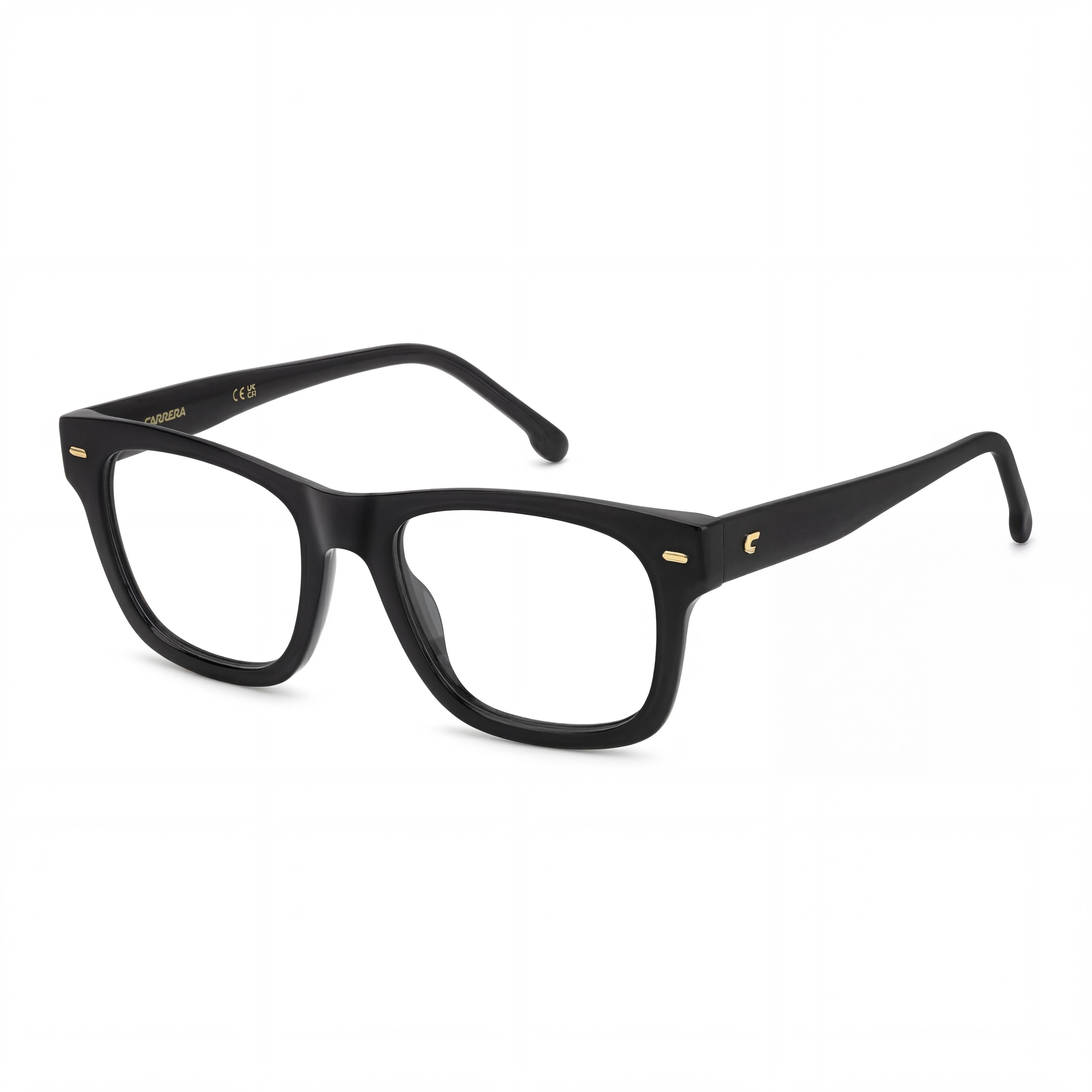 Carrera Women's Carrera 3021 Black Lightweight Plastic Frame Optical Eyeglasses 52mm Lens Width, 19mm Bridge, 140mm Temple, Photo 1