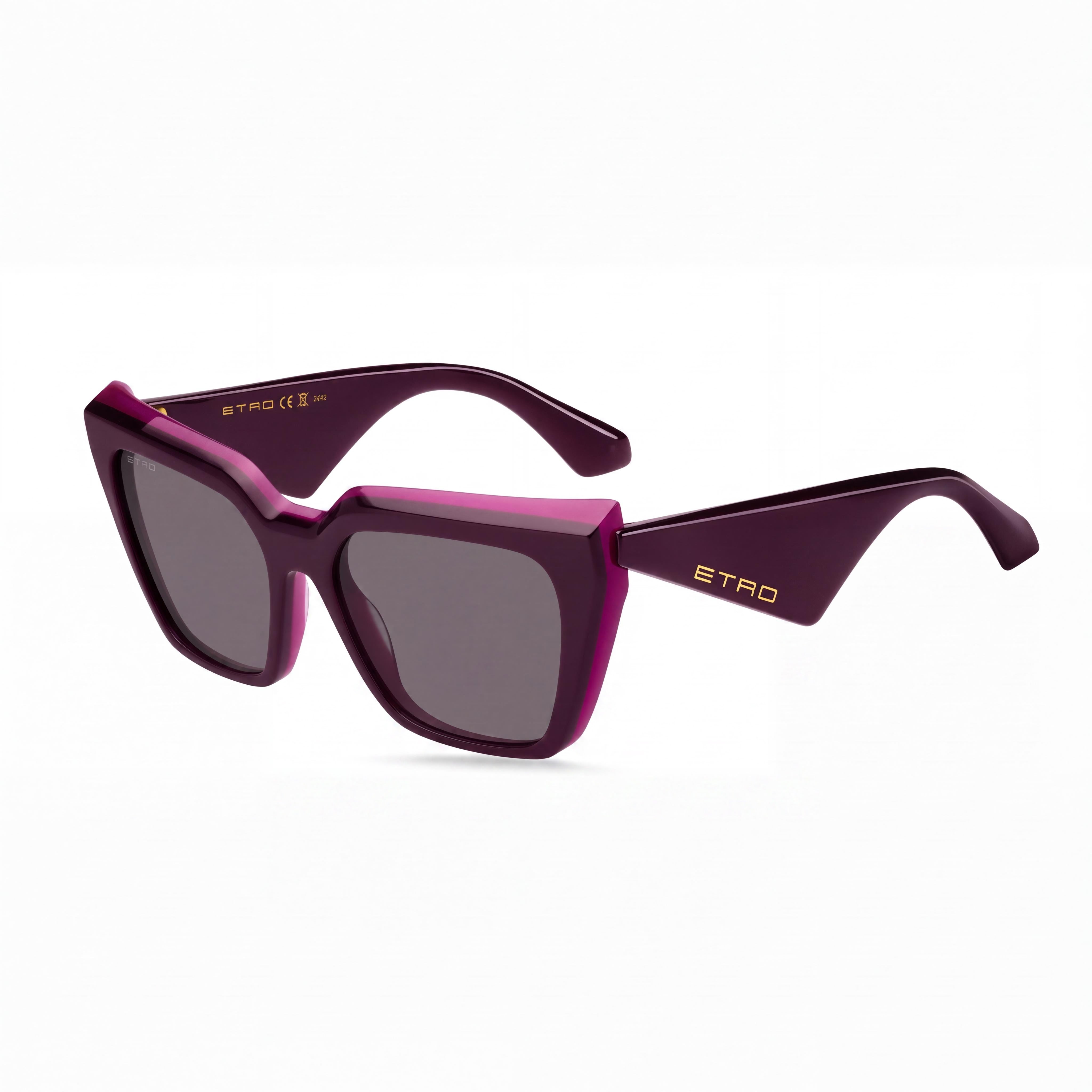 Etro Classic Women’s Eyeglasses | Plum Fuchsia | 55mm Lens, 18mm Bridge, 145mm Temple, Photo 1