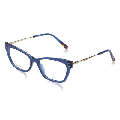 Missoni Mis 0045 Modern Unisex Blue Polyamide Frame with Polycarbonate Lenses Eyewear 52mm Lens Width