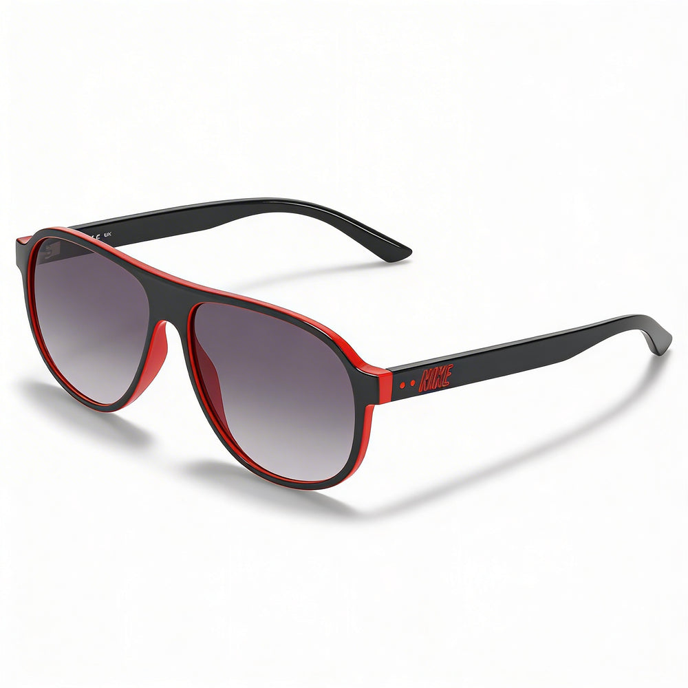 Nike Vintage Icon Unisex Sunglasses, Dark Smoke Grey Gradient Plastic Frame, Smoke Gradient Lenses, UV Protected 59mm