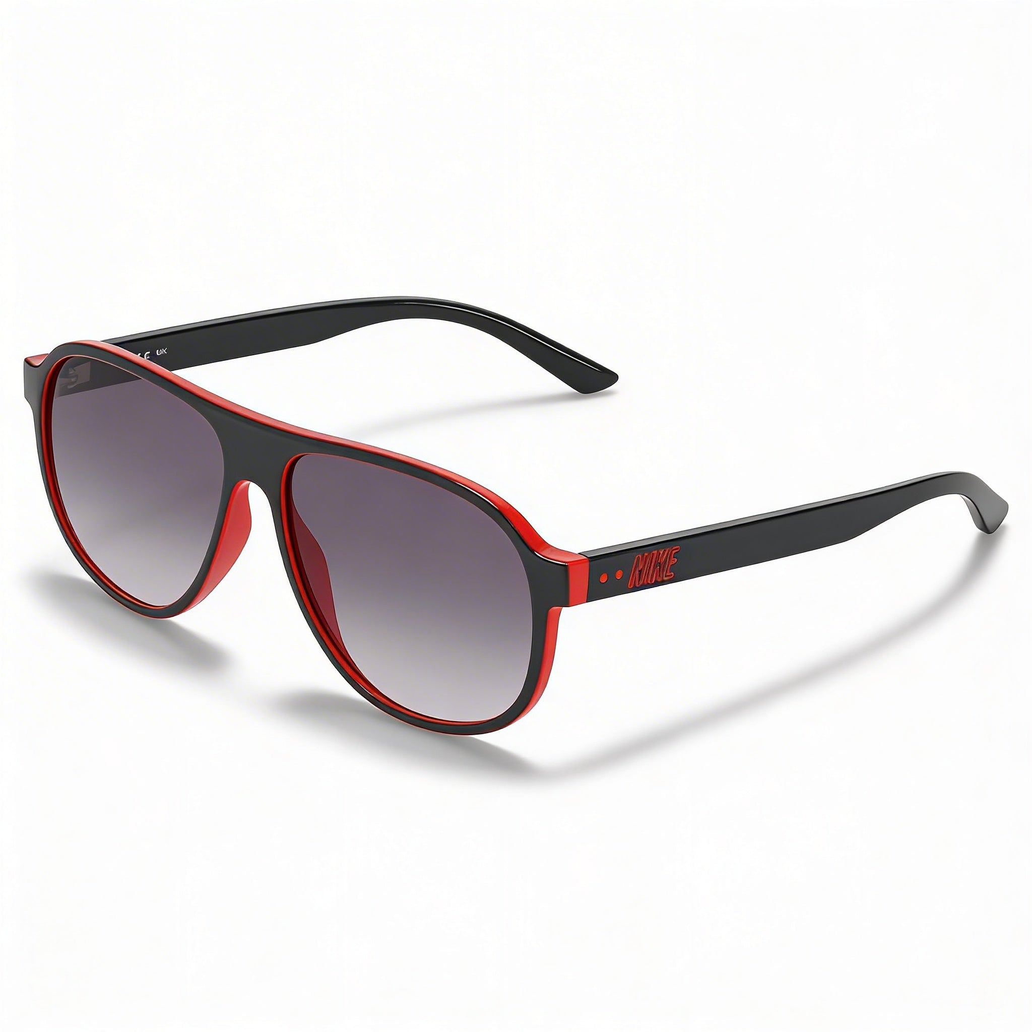 Nike Vintage Icon Unisex Sunglasses, Dark Smoke Grey Gradient Plastic Frame, Smoke Gradient Lenses, UV Protected 59mm, Photo 1