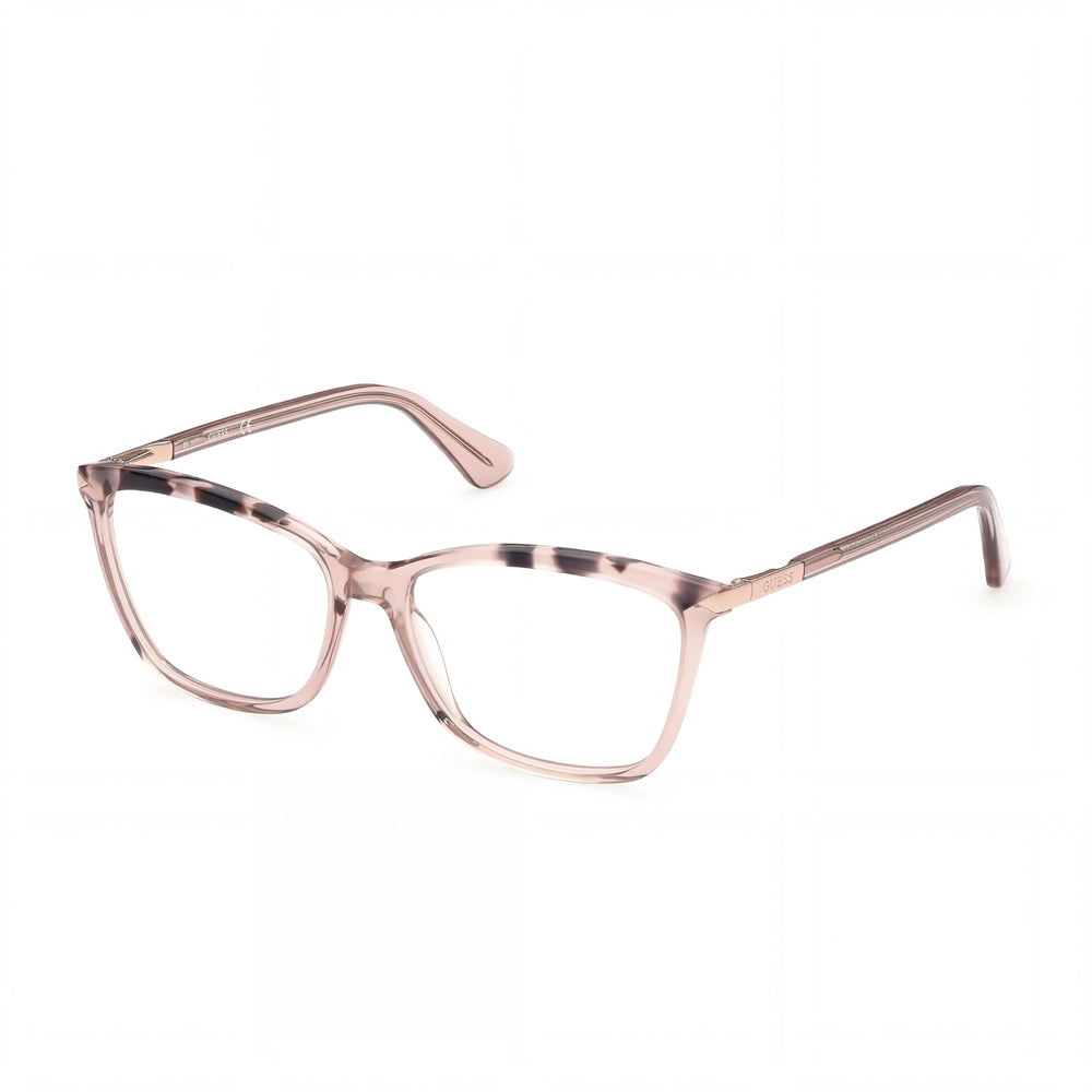 Gafas cuadradas Guess GU2880 057 color beige brillante para mujer, 54 mm