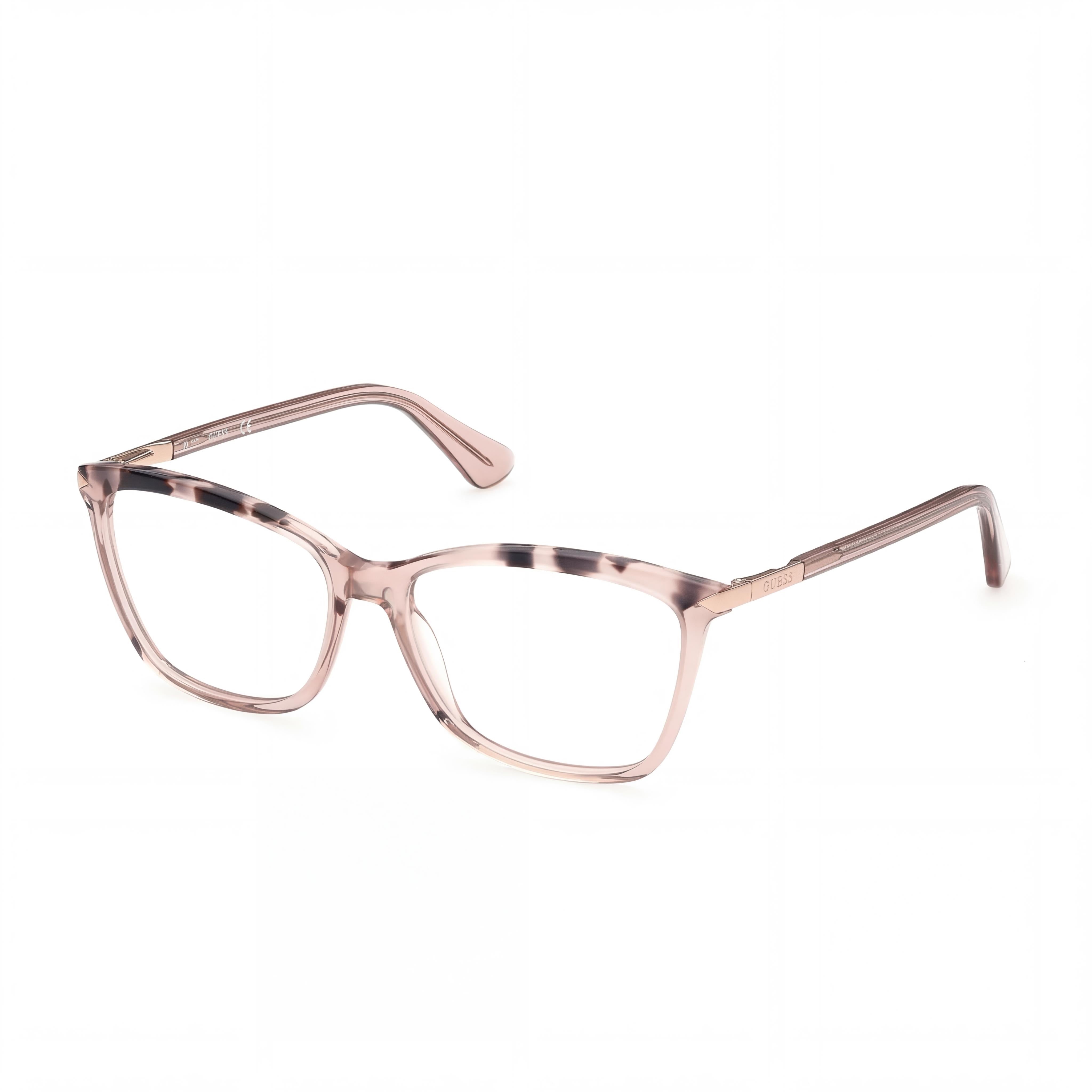 Gafas cuadradas Guess GU2880 057 color beige brillante para mujer, 54 mm, Photo 1