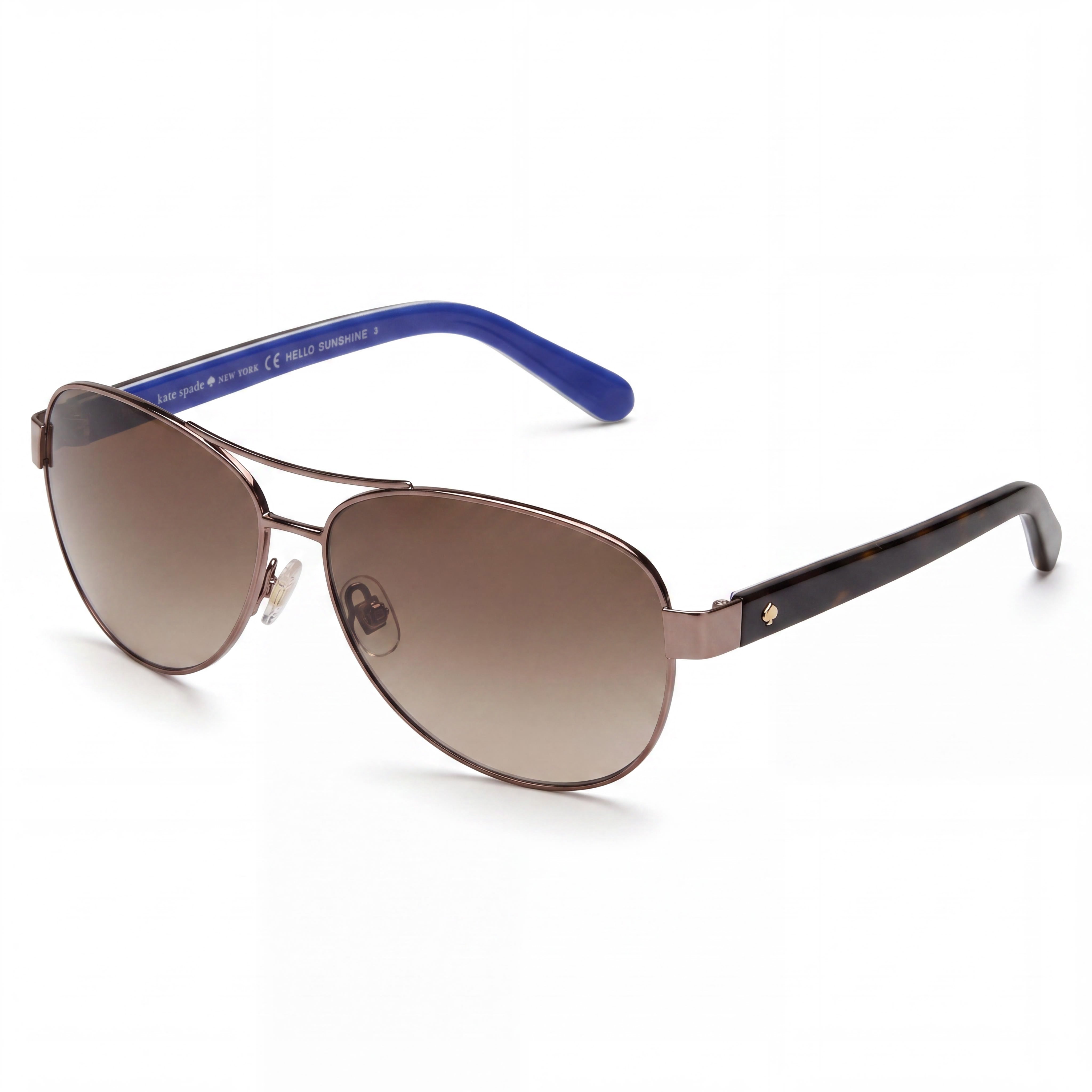 Kate Spade New York Dalia/S Gafas de sol UV Navigator de metal plateado con puntos y degradado gris para mujer 58 mm, Photo 1