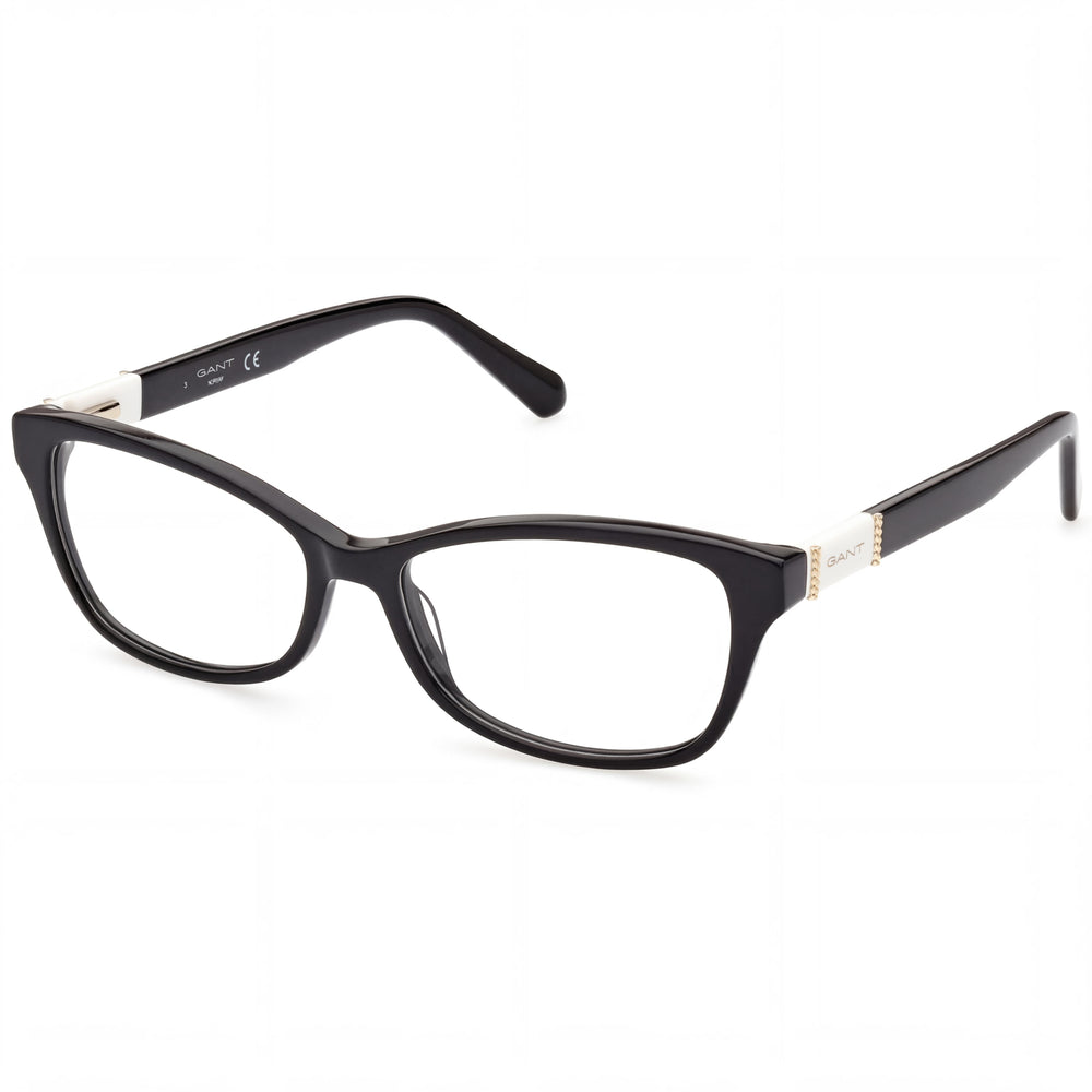 GANT Ga4136 Women's Plastic Black Frame Eyeglasses with Clear Polycarbonate Lenses 53-15-140mm
