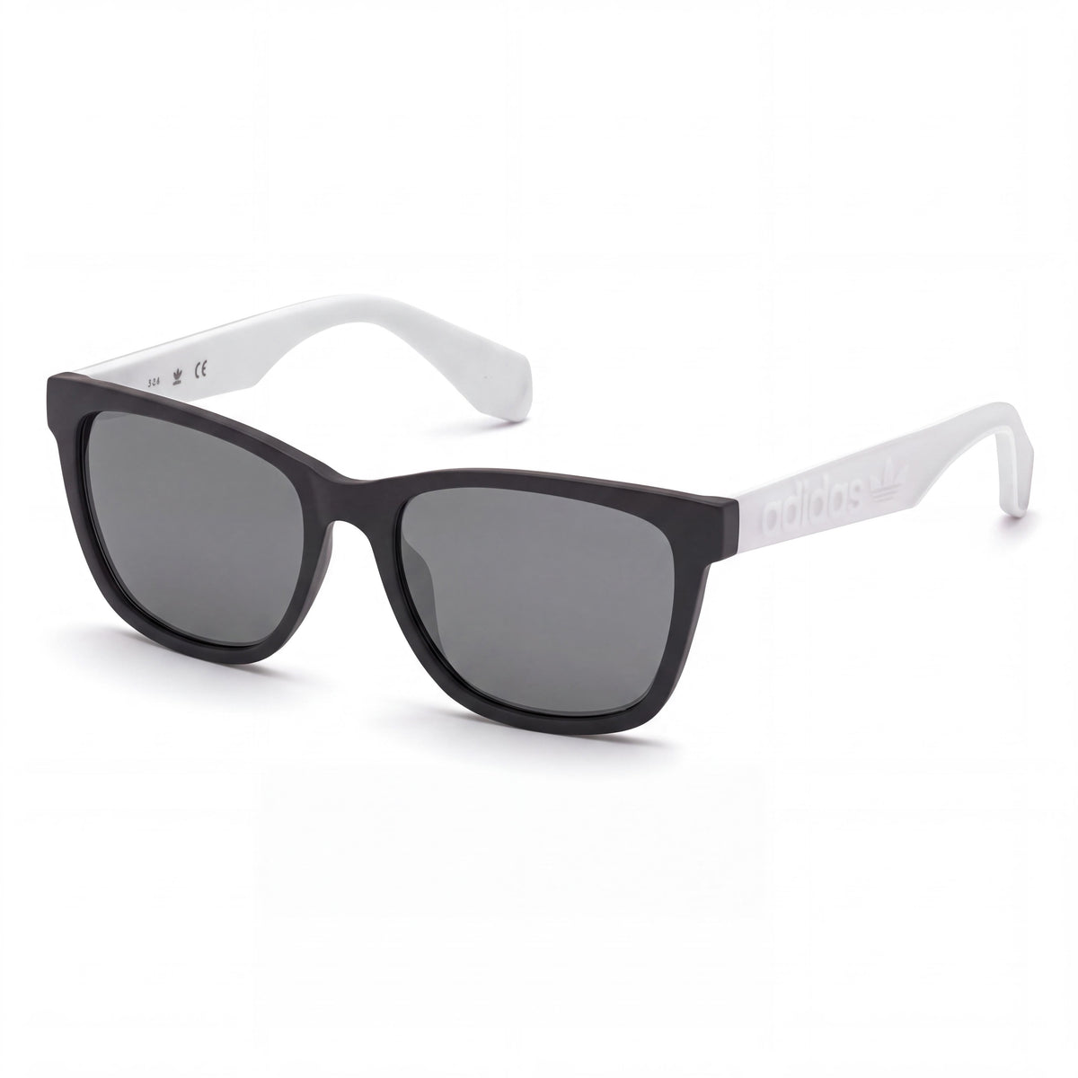 adidas Originals Modern Men's Navigator Plastic Frame Nero Opaco Mirror Smoke UV Protection Sunglasses 54mm, Photo 1
