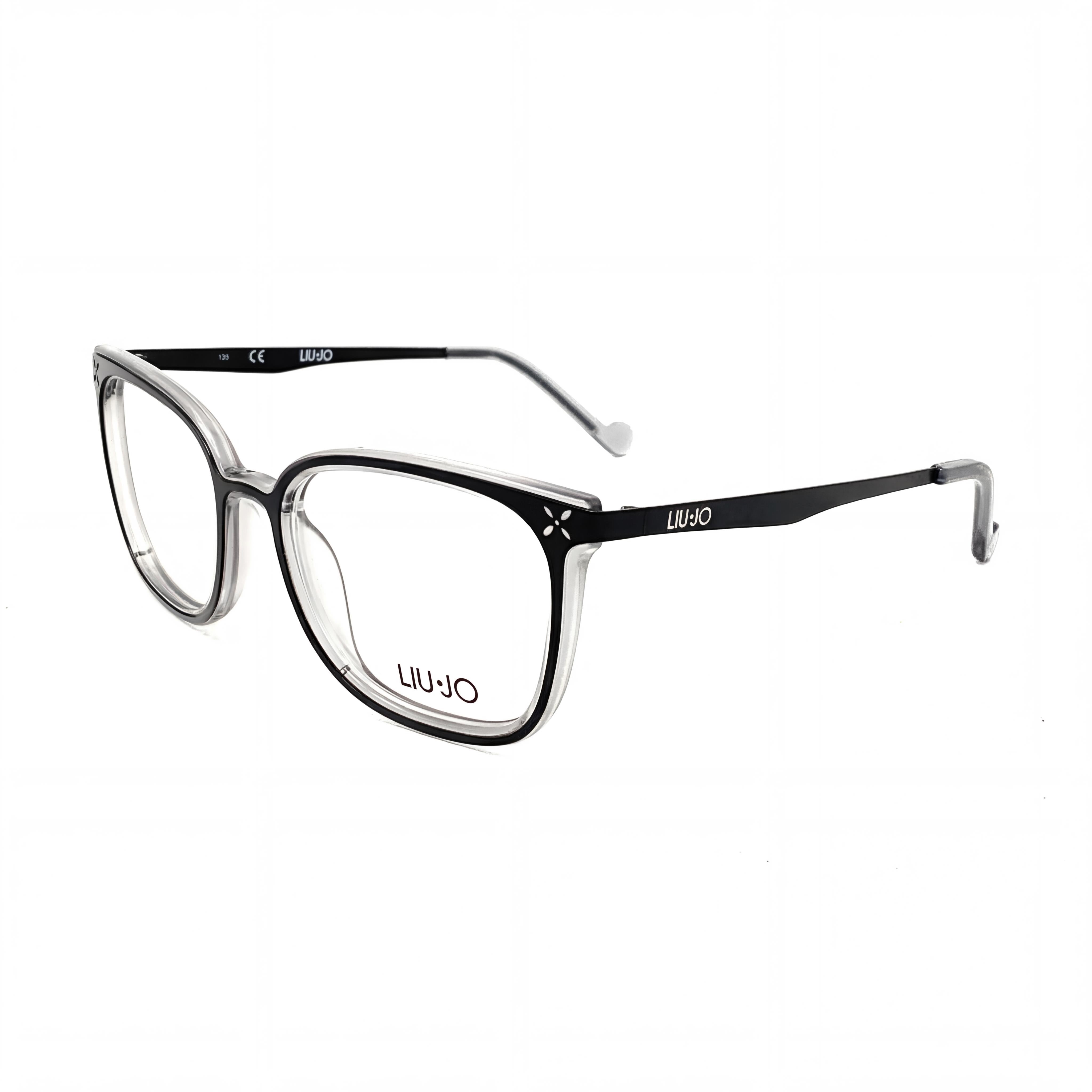 Gafas Liu Jo Lj2106 para mujer, montura completa de plástico en color ébano mate con lentes transparentes de demostración, 51-18-135, Photo 1
