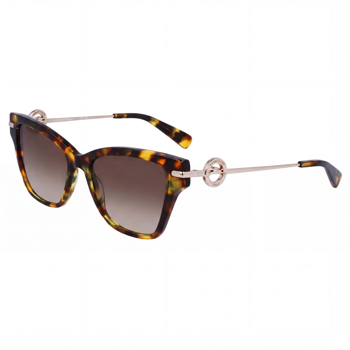 Gafas de Sol Casuales para Mujer Longchamp LO737S en Acetato Verde Habana con Lentes de Policarbonato de 52mm, Photo 1