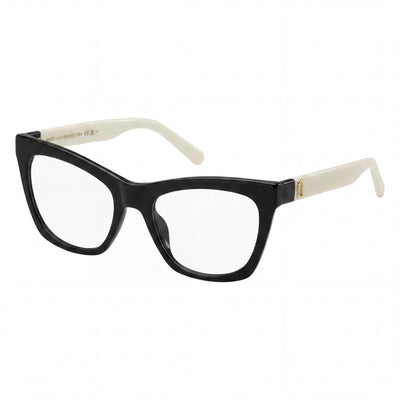 Marc Jacobs Marc 649 Women's Sunglasses featuring a Black White cellulose Frame and Black White Lenses, Size 53mm