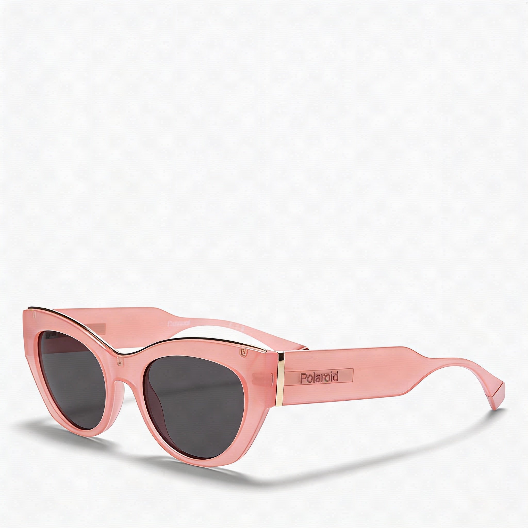 Polaroid Women's PLD 6199/S/X Cat Eye Pink Polycarbonate Grey Polarized Sunglasses 100% UV Protection 50mm, Photo 1