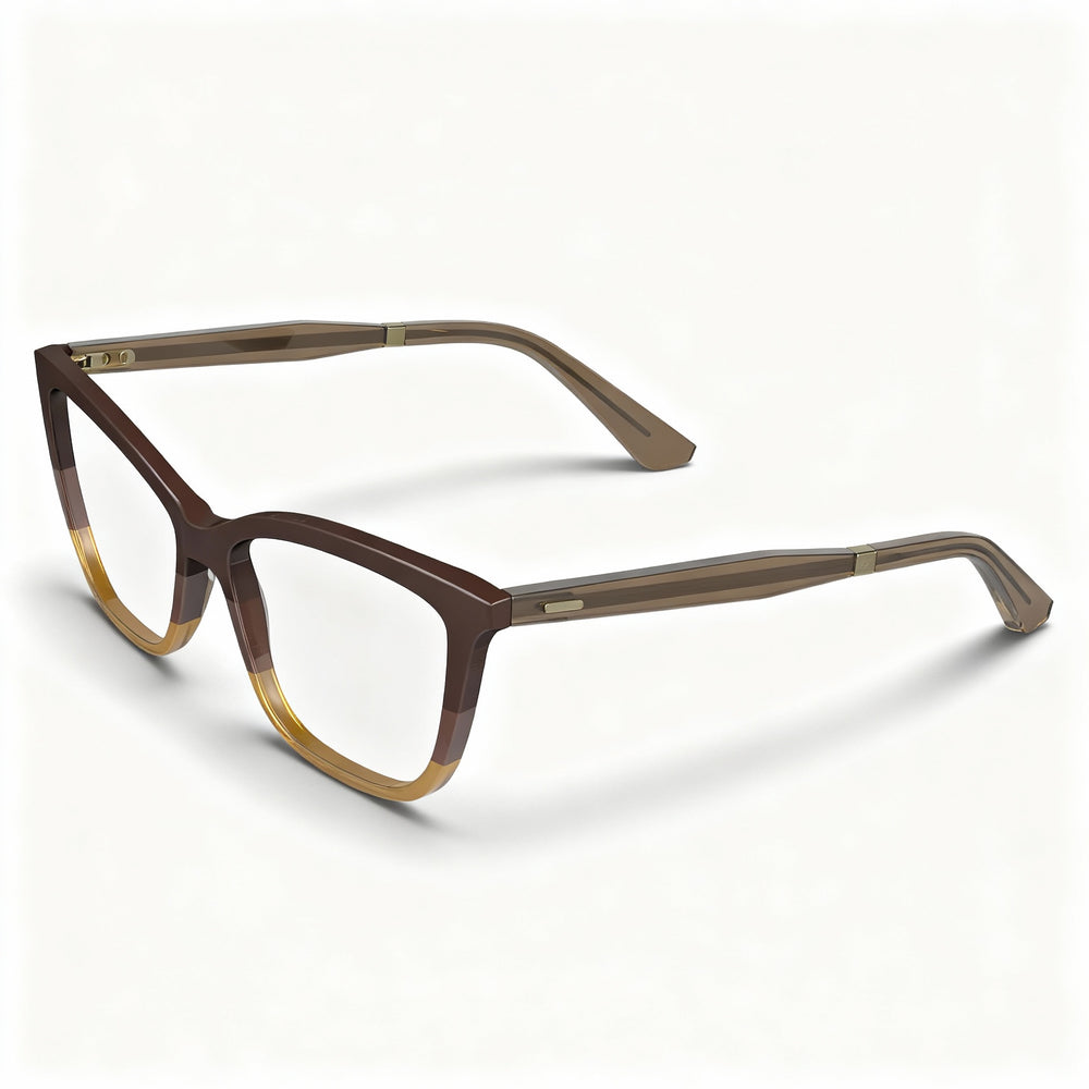 Calvin Klein Modern CK23545 Unisex Acetate Eyeglasses Dark Brown/Brown/Caramel 53mm