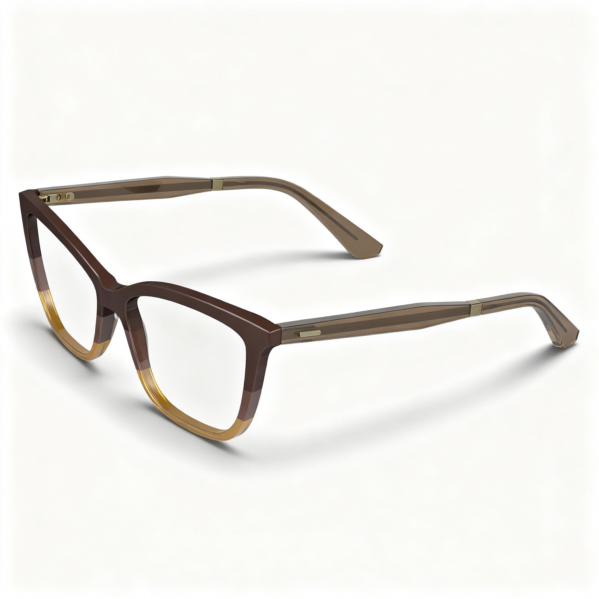 Calvin Klein Modern CK23545 Unisex Acetate Eyeglasses Dark Brown/Brown/Caramel 53mm