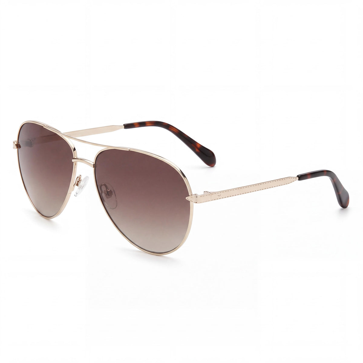 Gafas de sol Fossil Fos 3141/G/S para mujer, armazón de acero inoxidable, lente de acero inoxidable en oro claro, protección UV, 59 mm, Photo 1