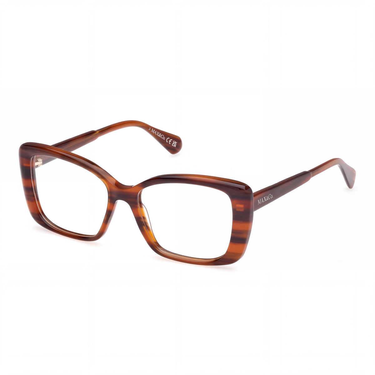 Max & Co. Mo5132 Women's Optical Eye Glasses with Orange Horn Frame, Lens Width 51mm, Bridge 15mm, Temple 140mm, Photo 1