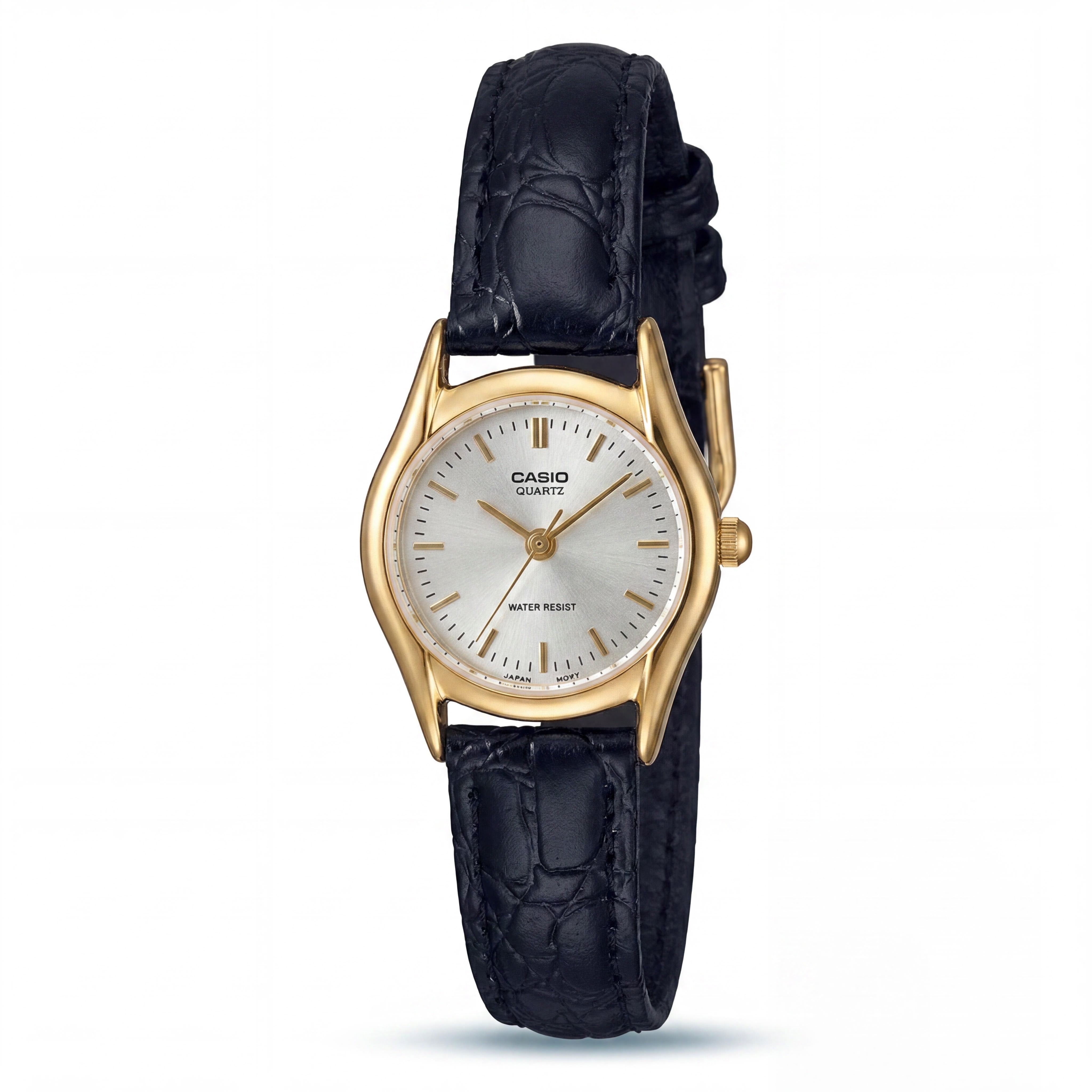 Casio LTP-1094Q-7ARDF Women's Gold Watch with Leather Strap, 23mm, Photo 1