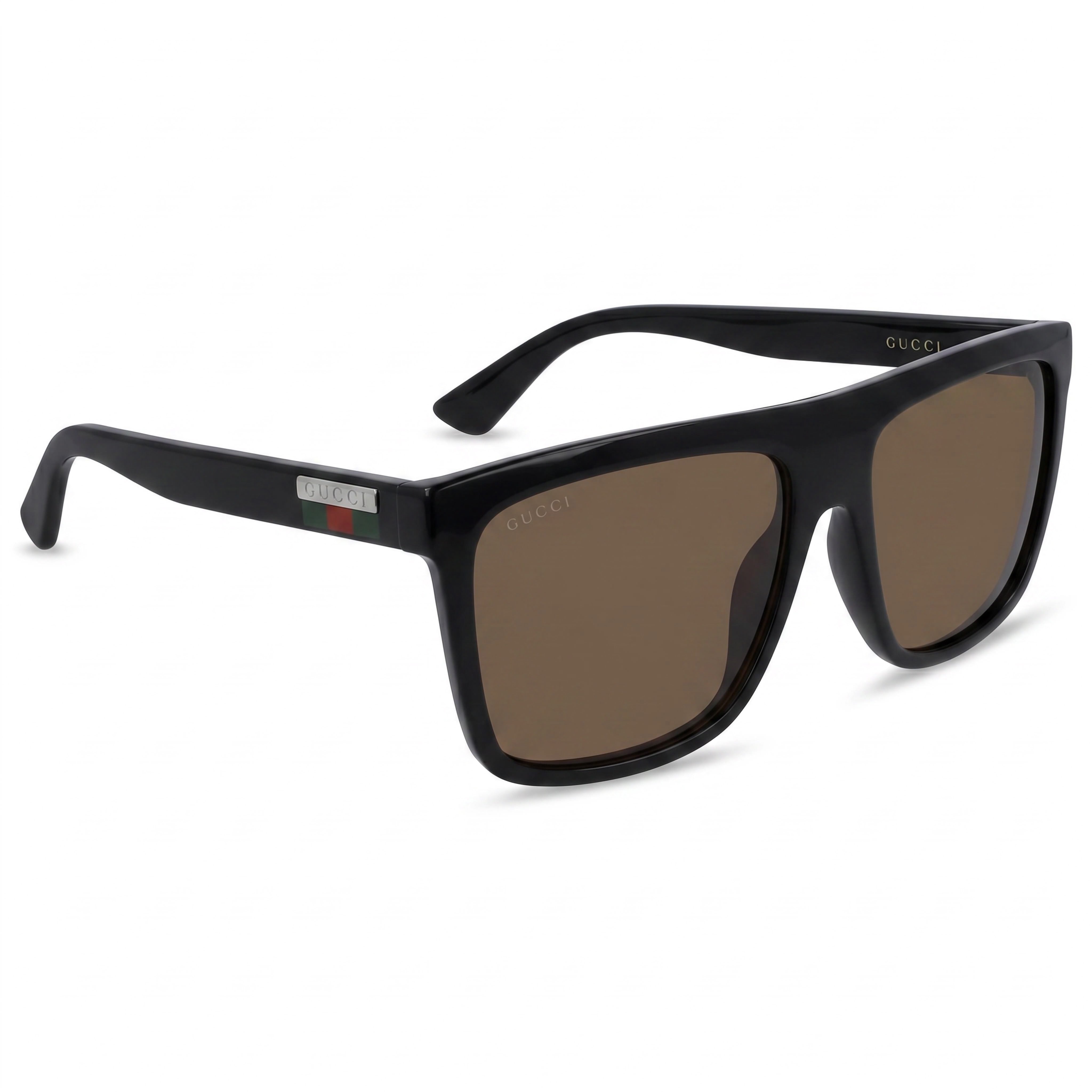 Gucci Gucci Logo GG0748S Women's Black-brown Injected Plastic UV Protection Sunglasses 59mm, Photo 1