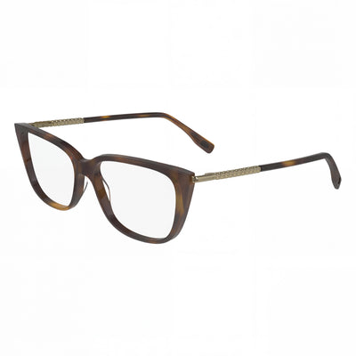 Lacoste Modern Women's Acetate Eyeglasses Frame in Havana with Havana Non Polycarbonate Lenses 54mm