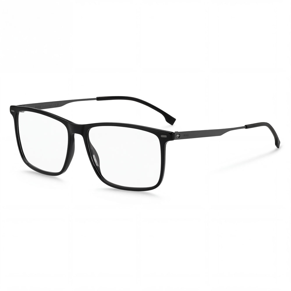 Gafas de sol Hugo Boss Classic para mujer, negras, de rutenio oscuro, montura de acetato claro, no polarizadas, 55 mm