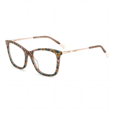Missoni Mis 0108 Women's Modern Acetate Brown Green Sunglasses 53mm