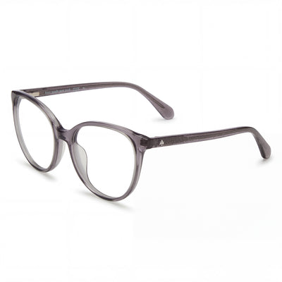 Montura de gafas Kate Spade New York Modern para mujer, de acetato gris transparente, cuadrada, con montura completa, 51 mm