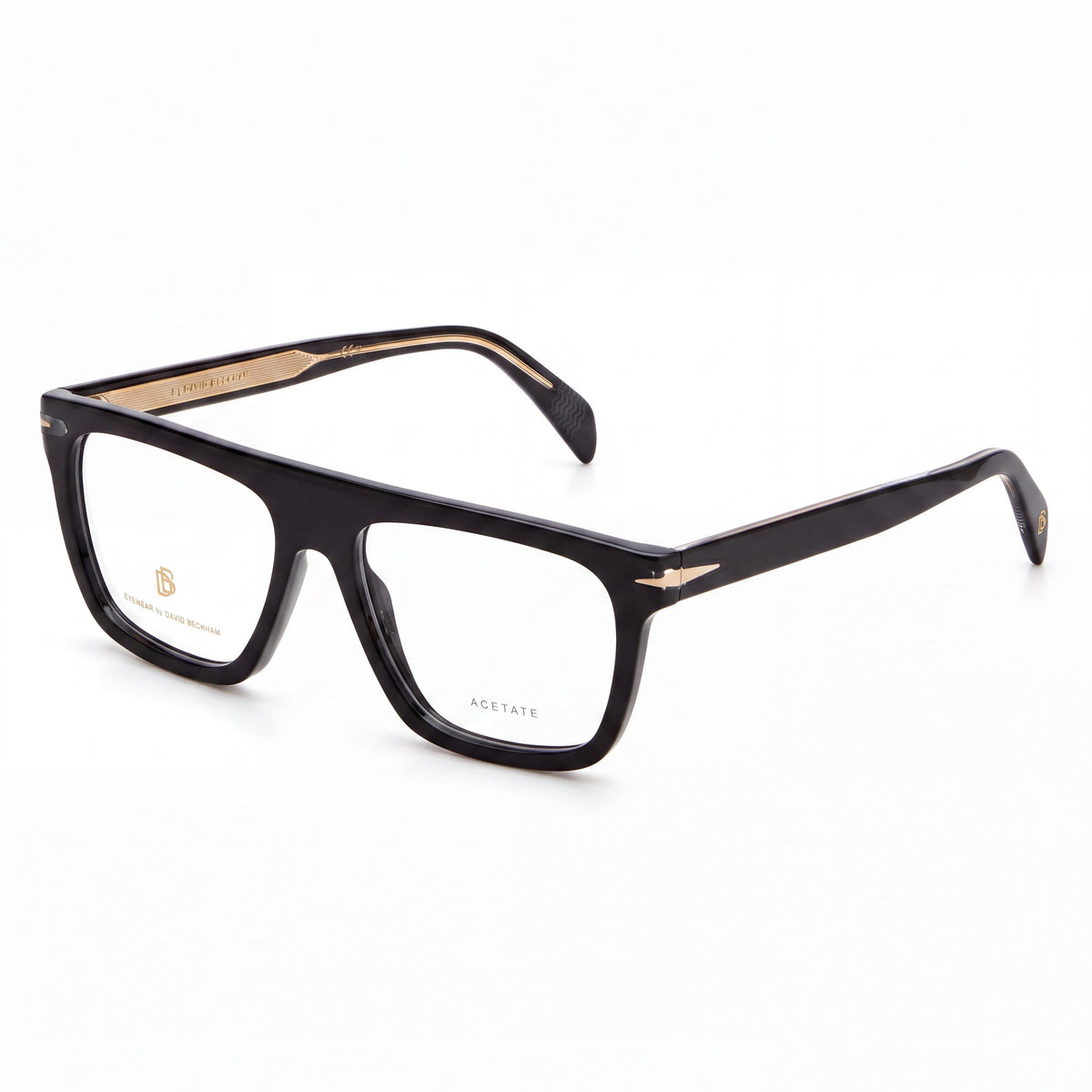 Gafas de sol David Beckham Modern Db 7096 para hombre, con montura de acetato negro y lentes de policarbonato no polarizadas, 53 mm, Photo 1