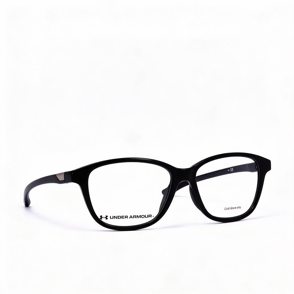 Gafas de sol Under Armour UA 5031 para mujer, montura de poliamida negra, lentes compuestas transparentes, 53 mm