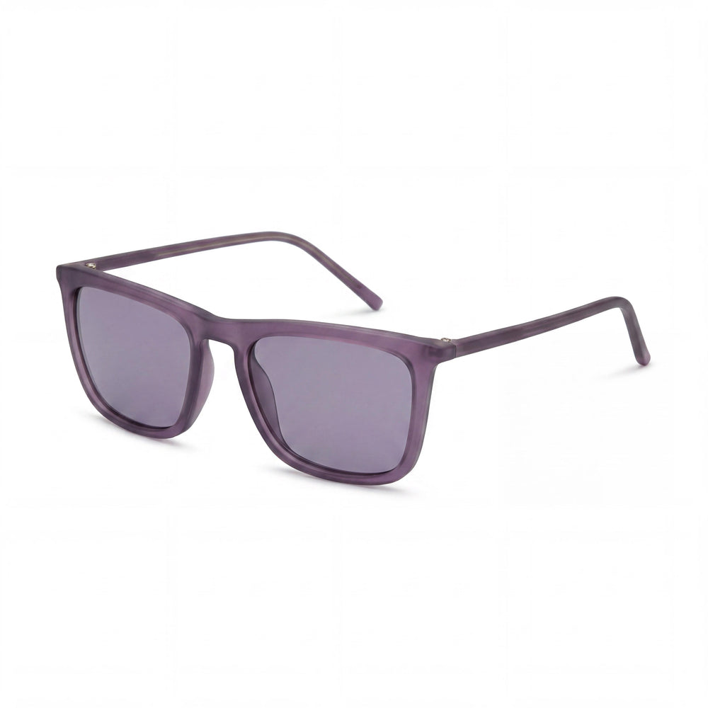 Gafas de sol DKNY Dk505s para mujer, montura cuadrada de plástico morada, lentes moradas, protección UV, 53 mm